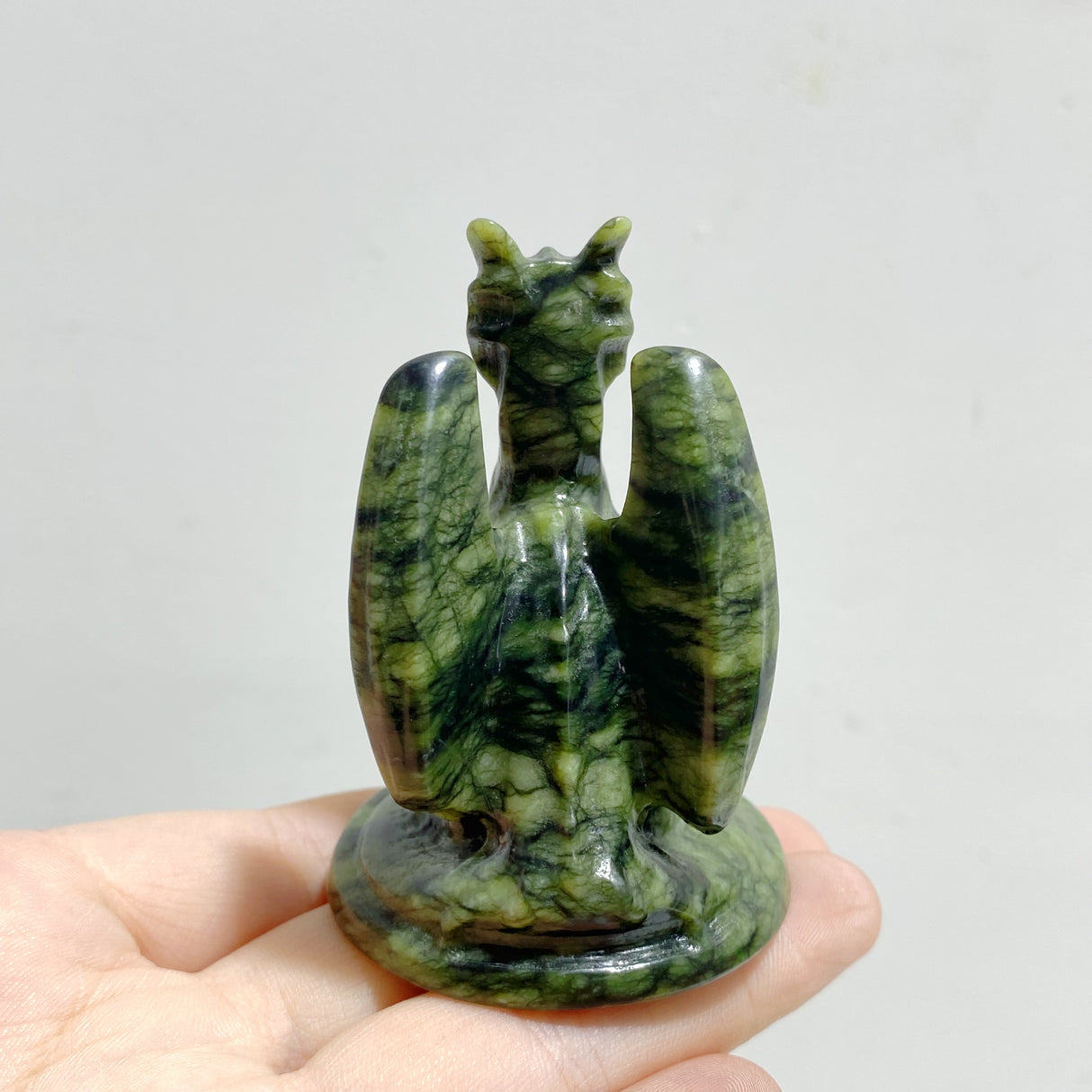 Green Jade Flying Dragon Carving Wholesale