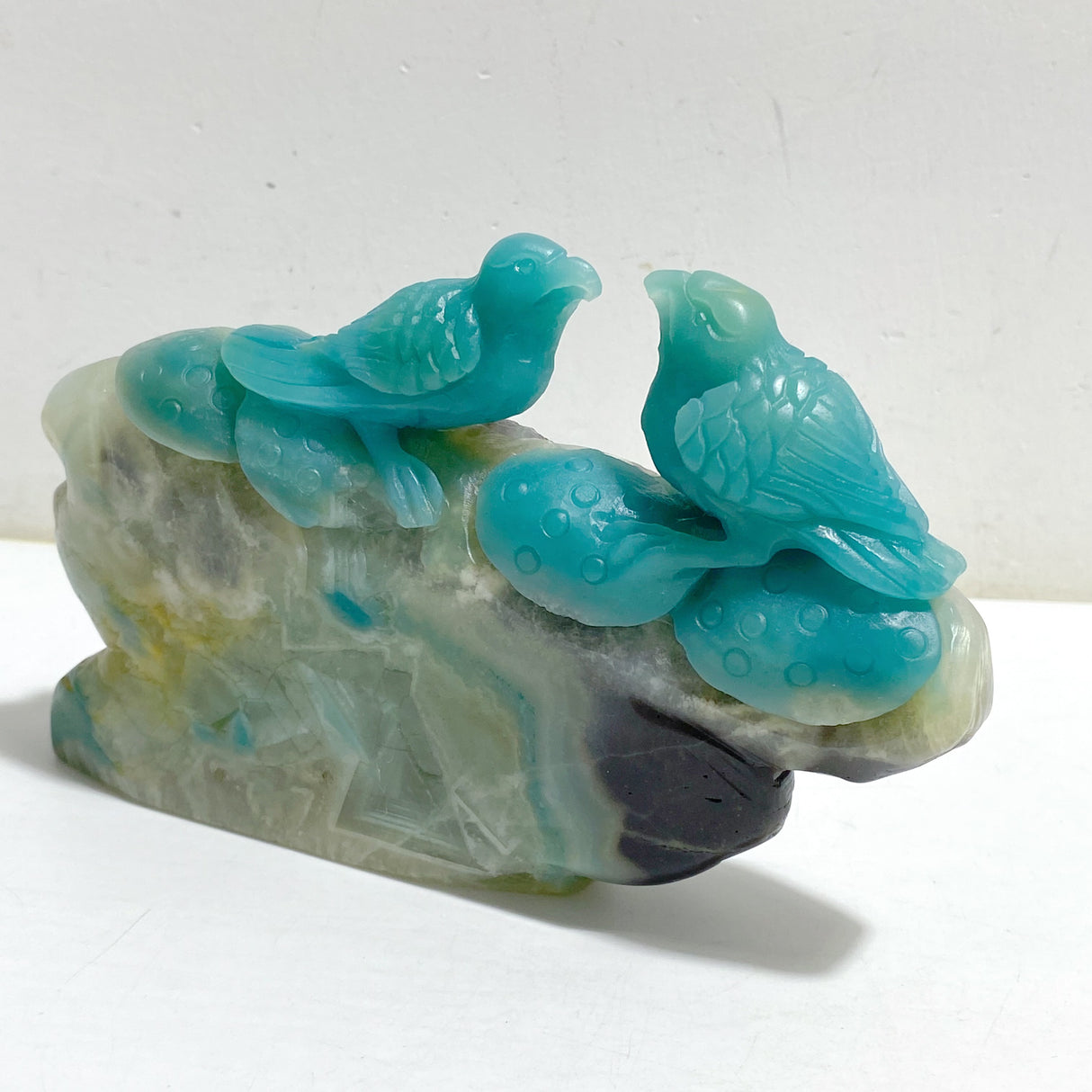 2 Pieces Caribbean Calcite Carving