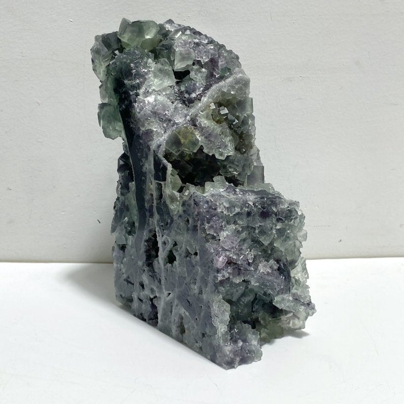 10 Pieces Cutting Fluorite Mineral Geode Cubes Specimen Tower - Wholesale Crystals