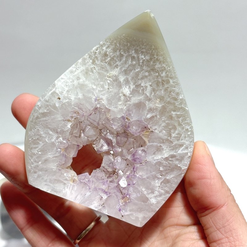 10 Pieces Geode Druzy Amethyst Agate Arrow Head Shape - Wholesale Crystals