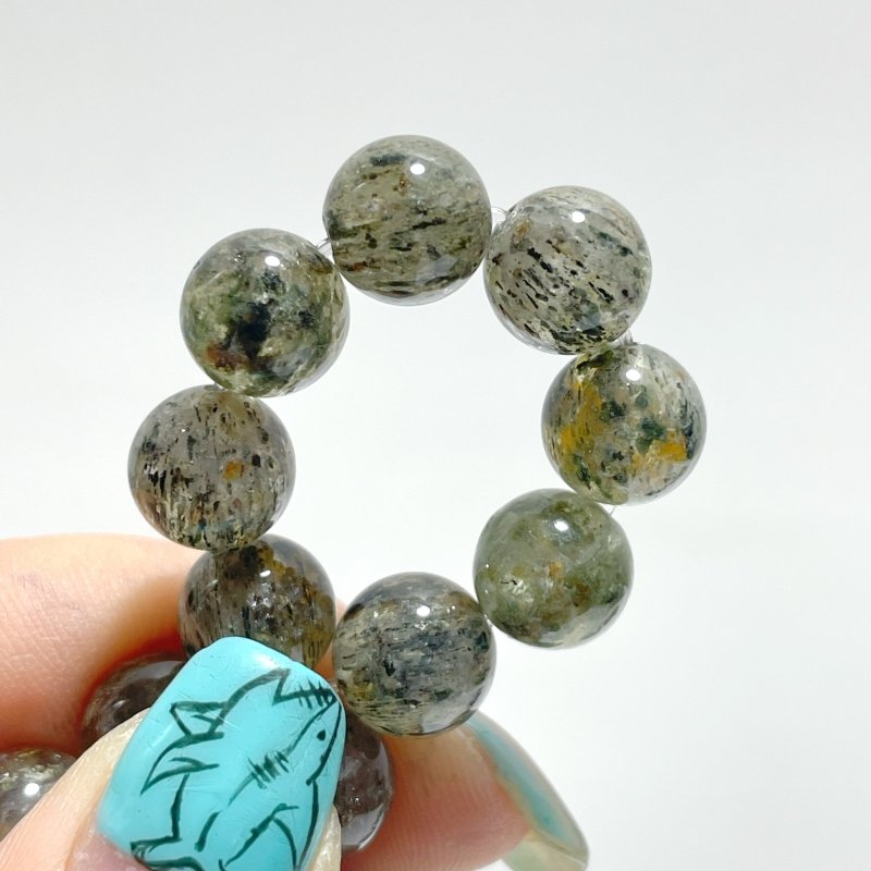 10mm Garden Quartz Mixed Green Mica Crystal Bracelets Wholesale - Wholesale Crystals