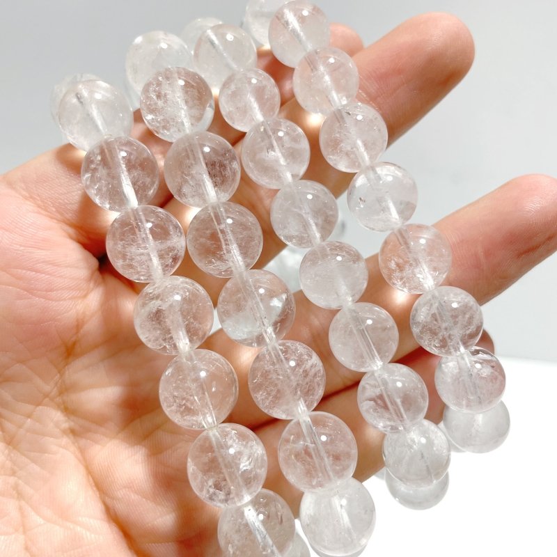 10mm/11mm Clear Quartz Bracelet Wholesale - Wholesale Crystals