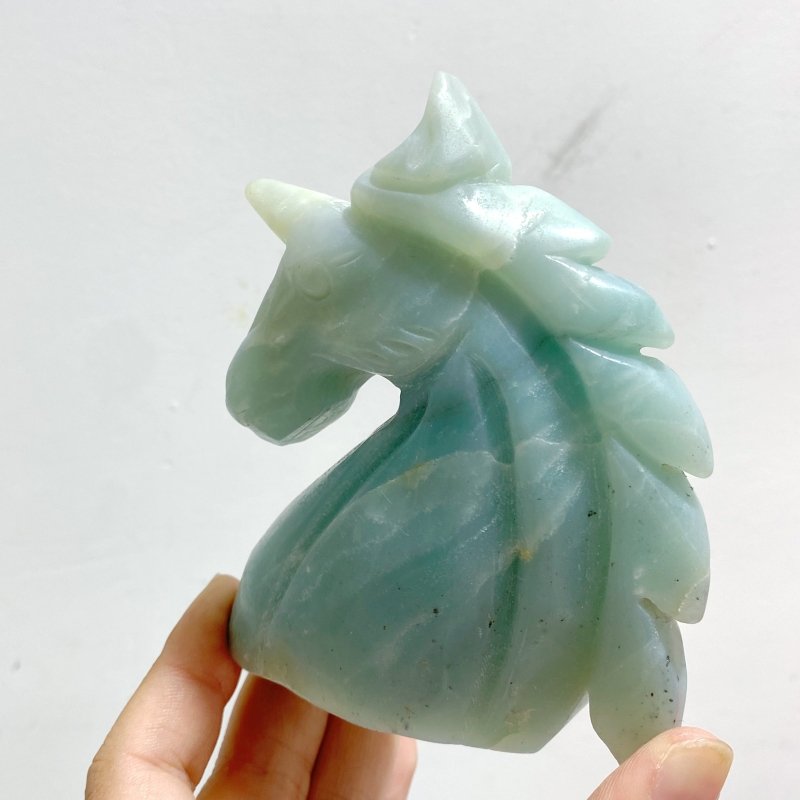 11 Pieces Caribbean Calcite Unicorn Carving - Wholesale Crystals