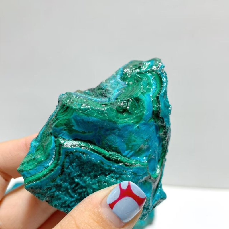 12 Pieces Chrysocolla Mixed Malachite Raw Stone Specimen - Wholesale Crystals
