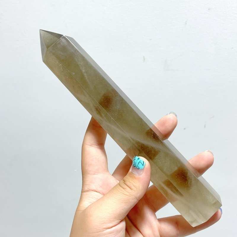 12 Pieces Tall Thin Smoky Quartz Tower Point - Wholesale Crystals
