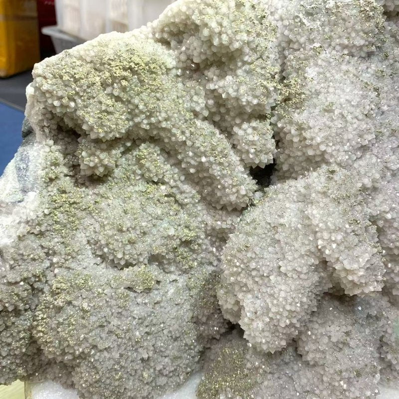 12.5KG Clear Quartz Cluster Mixed Apophyllite Pyrite Mineral Specimen (Sea Freight Only) -Wholesale Crystals