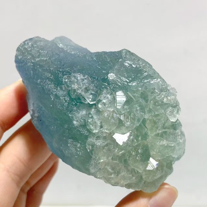 13 Pieces Blue Fluorite Raw Stone Specimen For Collection - Wholesale Crystals