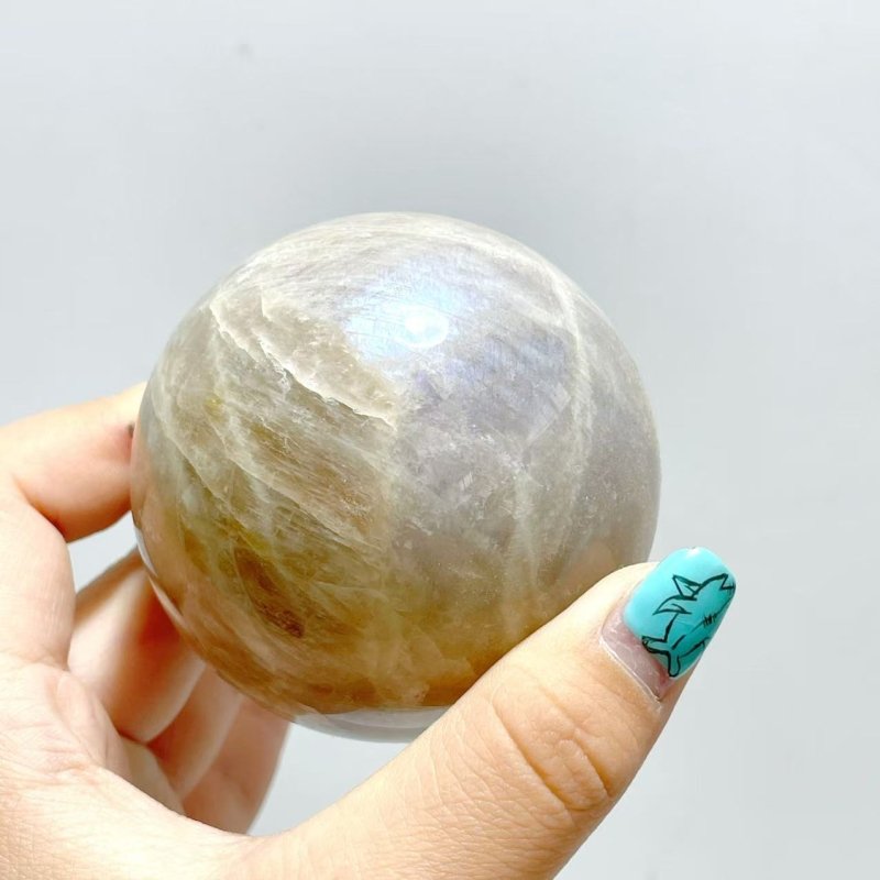 13 Pieces Blue Moonstone Spheres - Wholesale Crystals