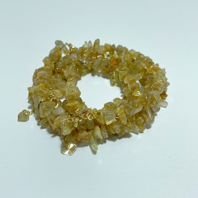 13 Types Chip Bracelets Wholesale Obsidian Rutile Quartz Clear Quartz - Wholesale Crystals