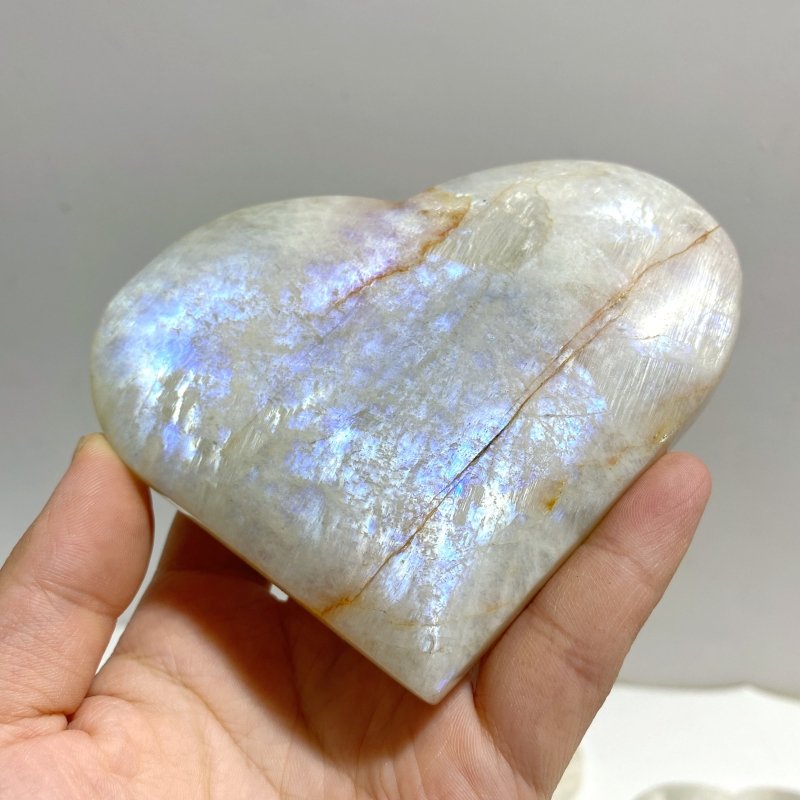 14 Pieces Moonstone Heart -Wholesale Crystals
