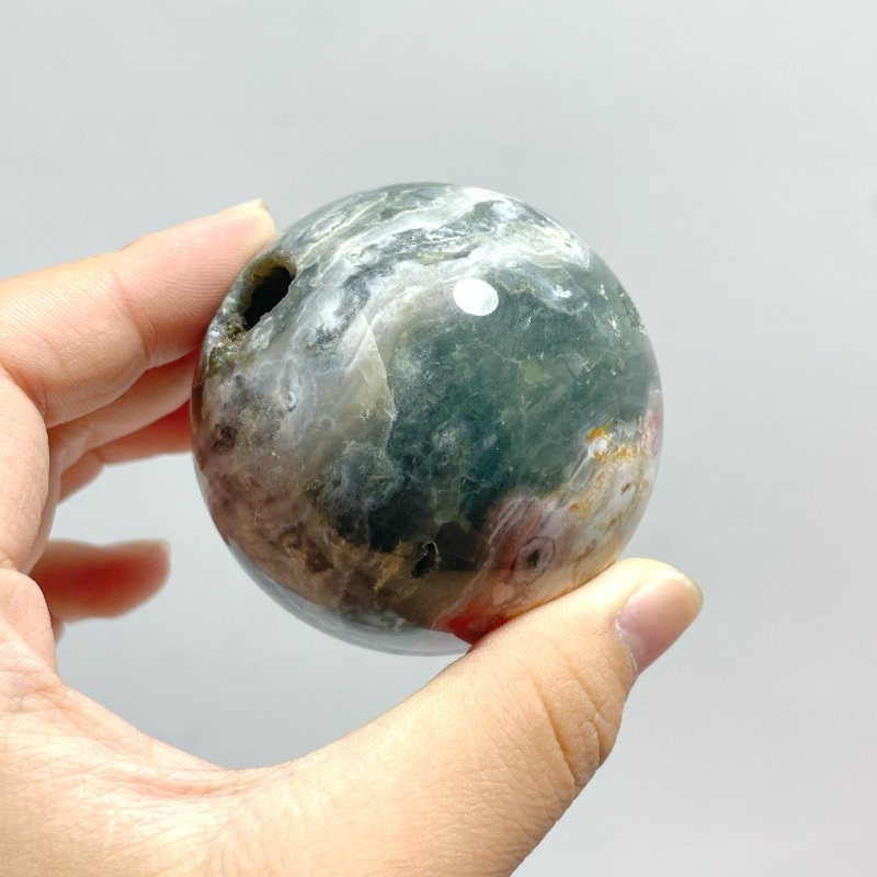 15 Pieces 6th Vein Ocean Jasper Spheres Balls - Wholesale Crystals