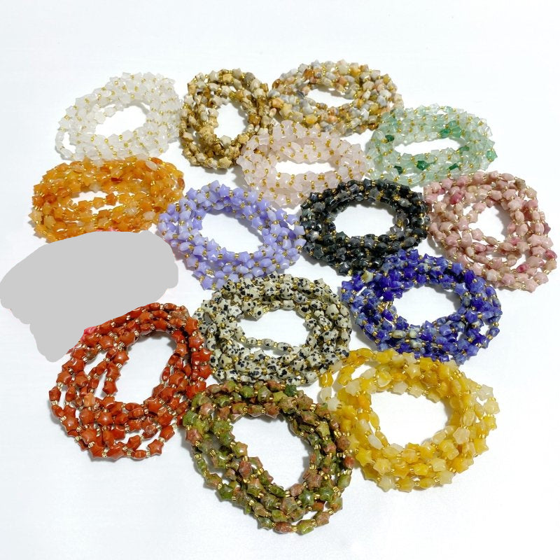 15 Types Star Bracelets Wholesale Red Jasper Blue Lace Agate -Wholesale Crystals