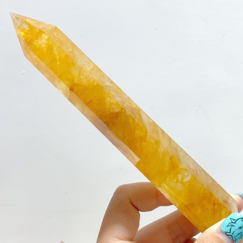 15CM Golden Hematoid Quartz Tower Point Wholesale - Wholesale Crystals