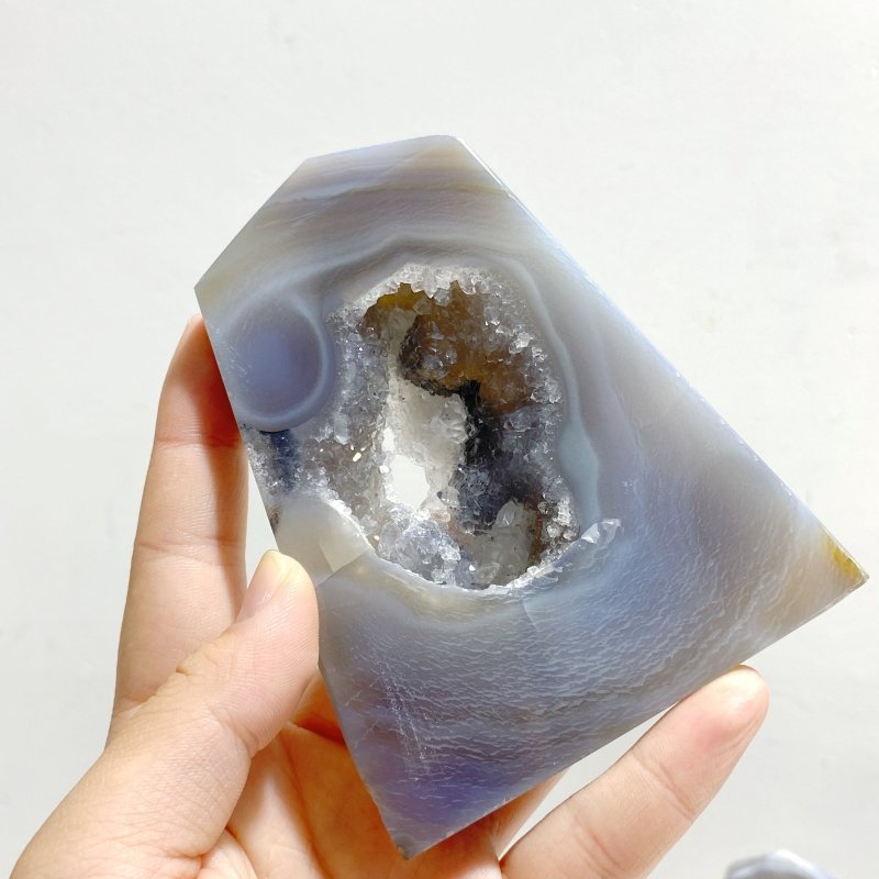 16 Pieces Four - sided Druzy Geode Agate Points - Wholesale Crystals