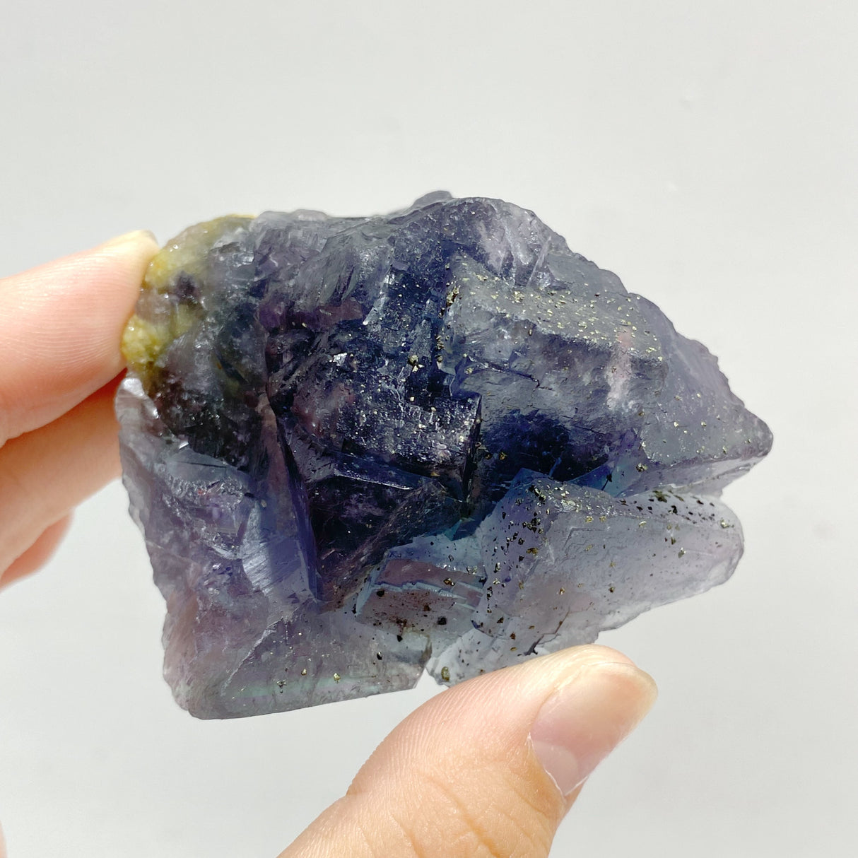 17 Pieces Blue Fluorite Mixed Pyrite Raw Stone