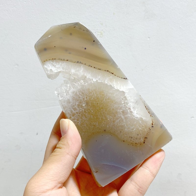18 Pieces Agate Geode Druzy Tower Point - Wholesale Crystals