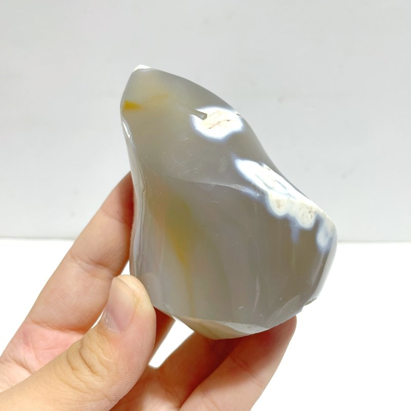 19 Pieces Black Orca Agate Flame Carving 3 - Wholesale Crystals