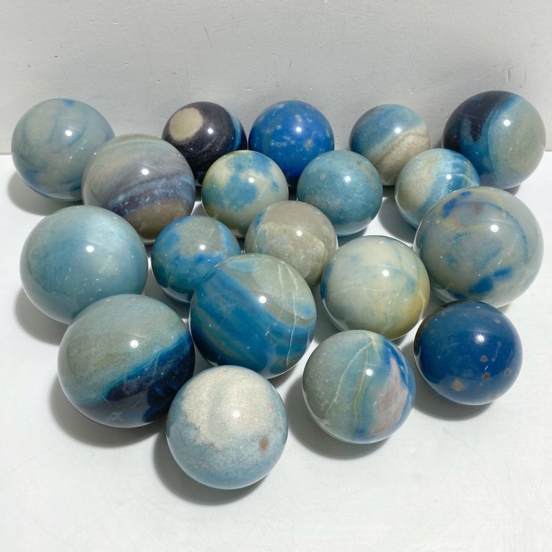 19 Pieces Trolleite Stone Spheres -Wholesale Crystals