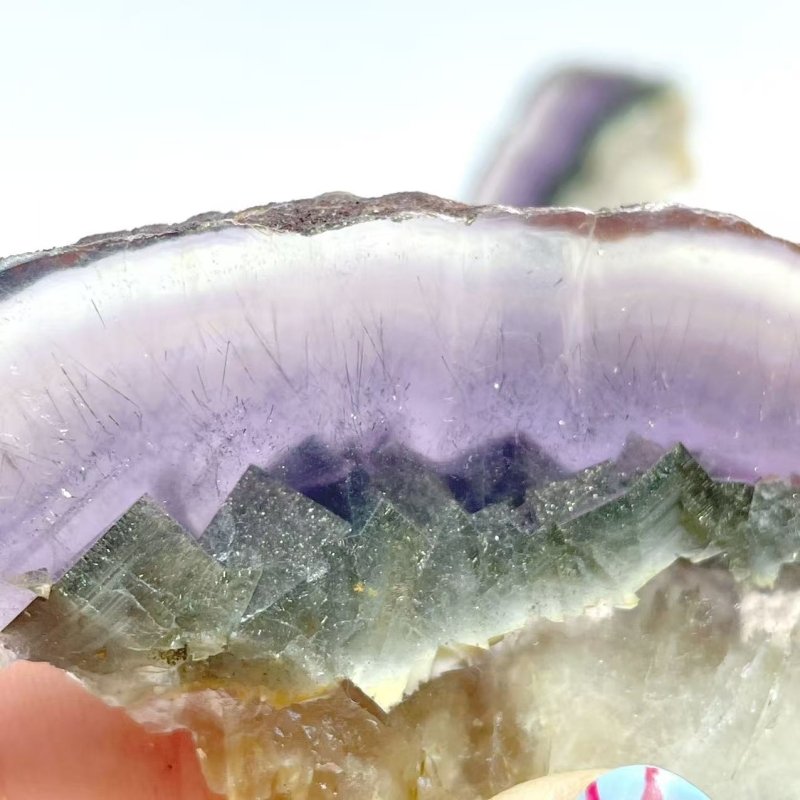 2 Pairs Fluorite Mixed Pyrite Angel Wing Carving With Stand - Wholesale Crystals