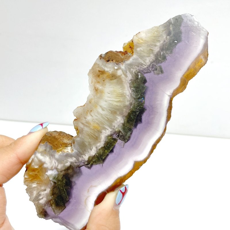 2 Pairs Fluorite Mixed Pyrite Butterfly Wing With Stand 1 - Wholesale Crystals