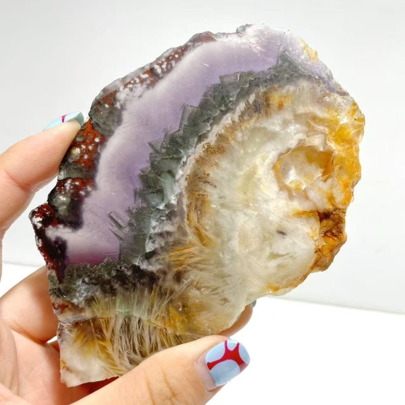 2 Pairs Fluorite Mixed Pyrite Butterfly Wing With Stand 2 - Wholesale Crystals