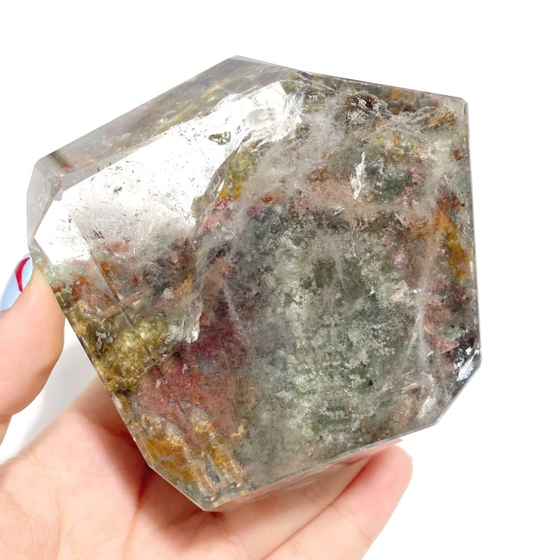 2 Pieces Beautiful Garden Quartz Free Form With Stand Home Decor - Wholesale Crystals