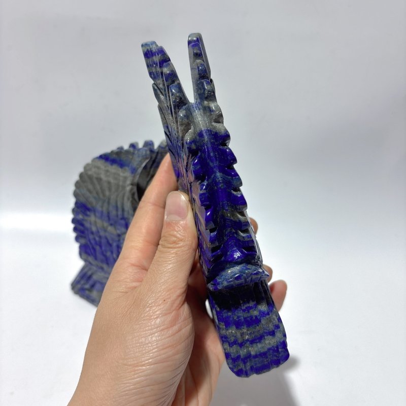 2 Pieces Lapis Lazuli Eagle Carving -Wholesale Crystals