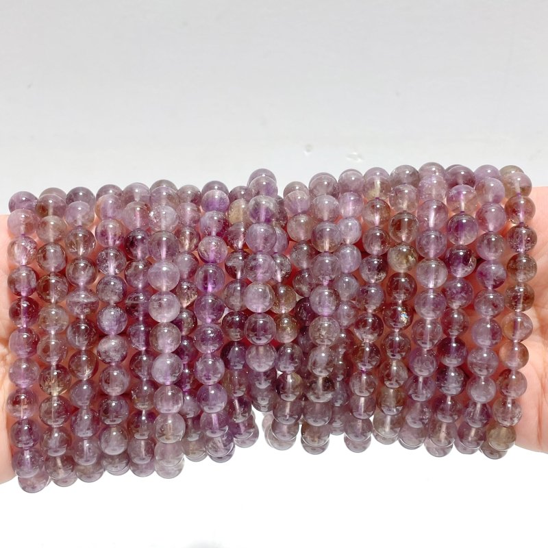 20 Pieces 8mm Ametrine Bracelets - Wholesale Crystals