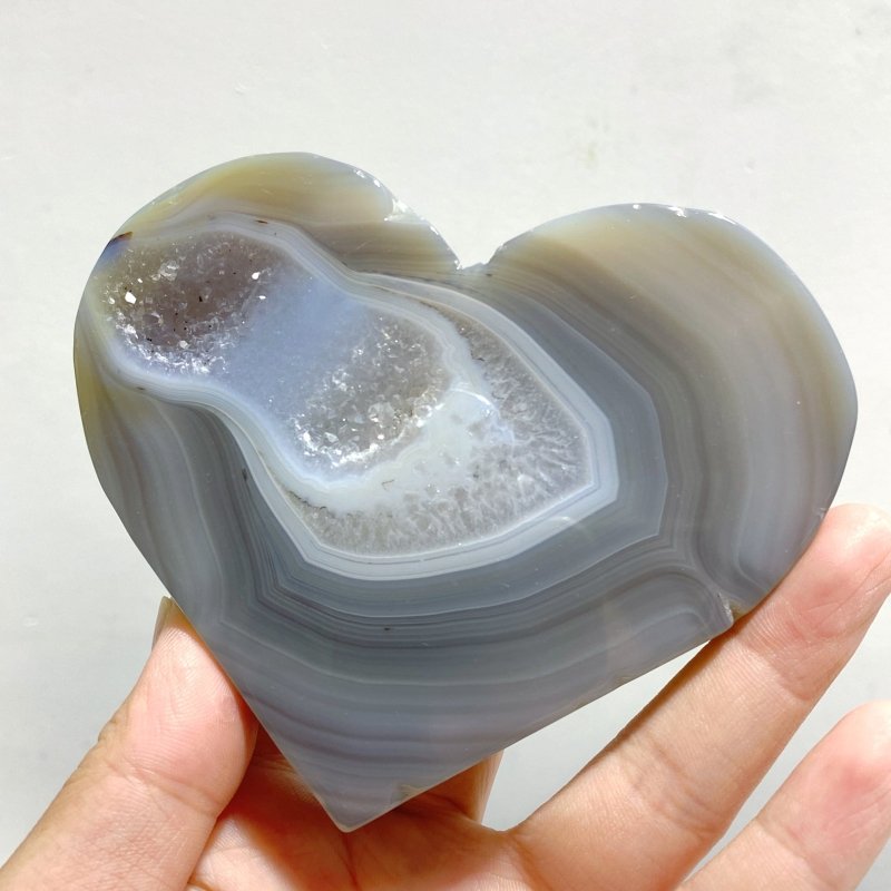 20 Pieces Geode Druzy Agate Heart -Wholesale Crystals