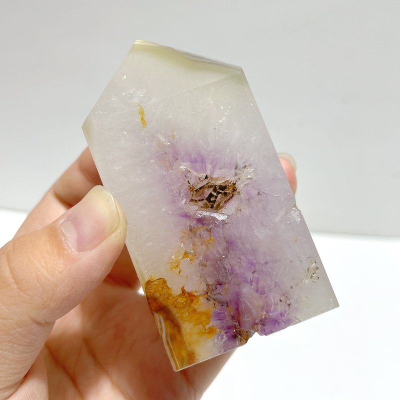 21 Pieces Geode Druzy Agate Four - sided Tower Point - Wholesale Crystals