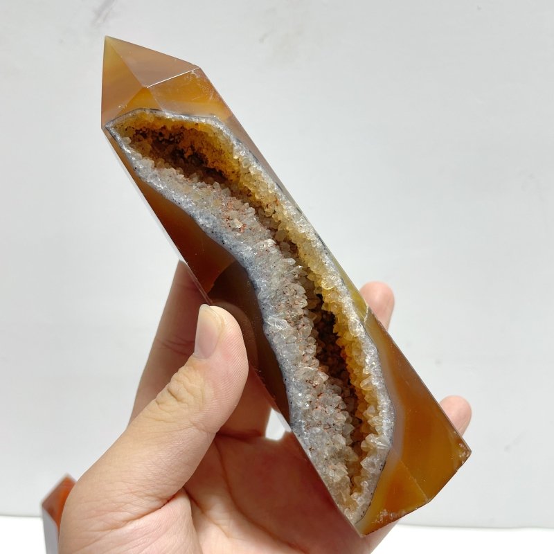 23 Pieces Carnelian Mixed Quartz Tower Point - Wholesale Crystals