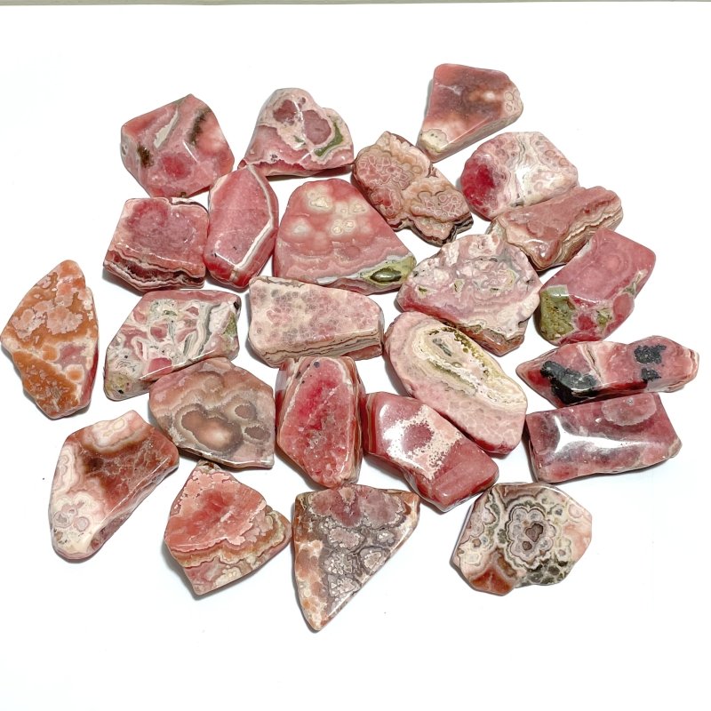 24 Pieces Rhodochrosite Free Form Mixed Size - Wholesale Crystals