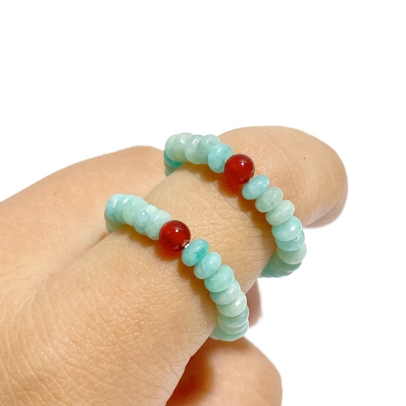 24 Types Crystal Beaded Rings Wholesale Moss Agate Chevron Amethyst Red Jasper -Wholesale Crystals