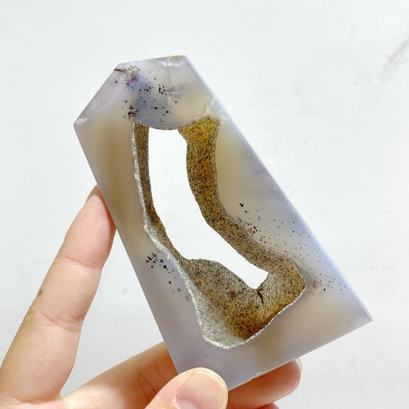 25 Pieces Beautiful Geode Druzy Agate Four - sided Tower Point - Wholesale Crystals