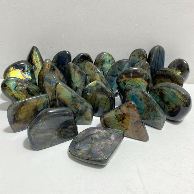 25 Pieces Beautiful Polished Labradorite Free Form -Wholesale Crystals