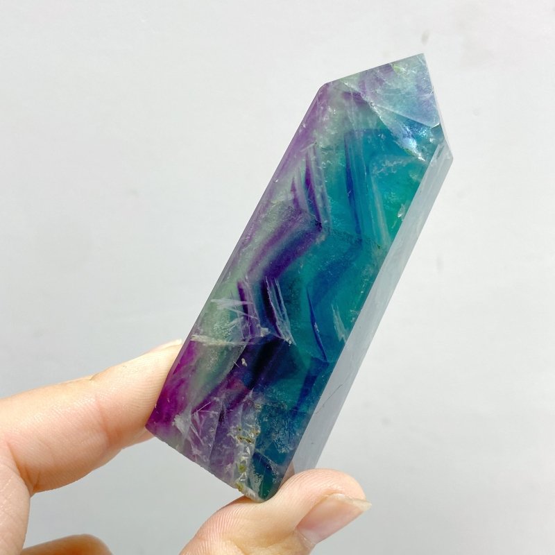 26 Pieces Feather Fluorite Four - sided Tower - Wholesale Crystals
