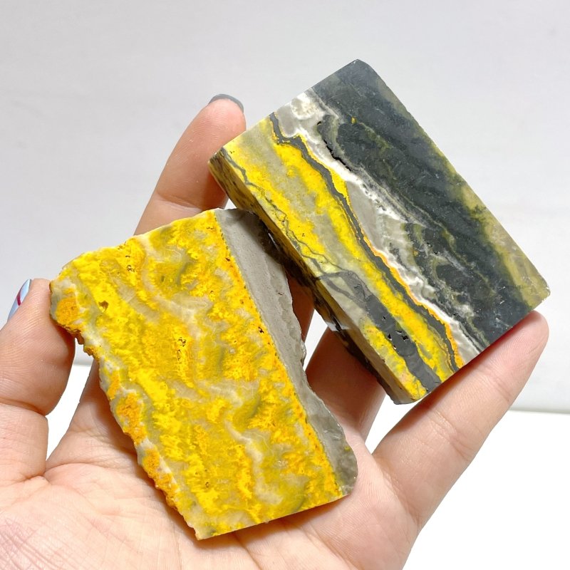 28 Pieces Beautiful Bumble Bee Jasper Polished Home Decor - Wholesale Crystals