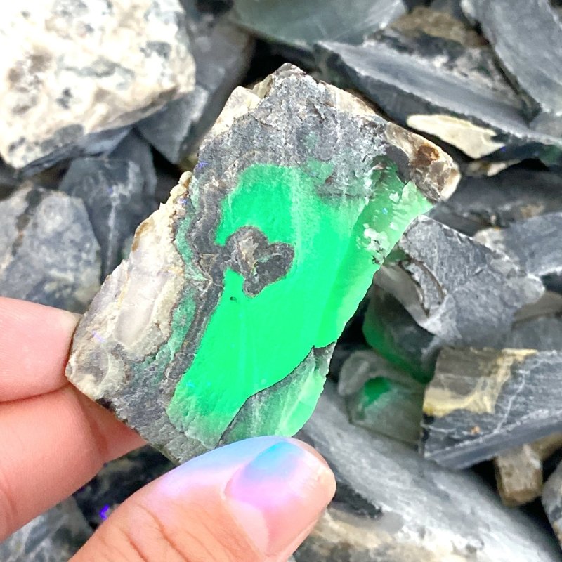 3 - 7.5CM Volcano Agate Rough Stone Cutting Leftover Stone Wholesale(UV - Reactive) - Wholesale Crystals