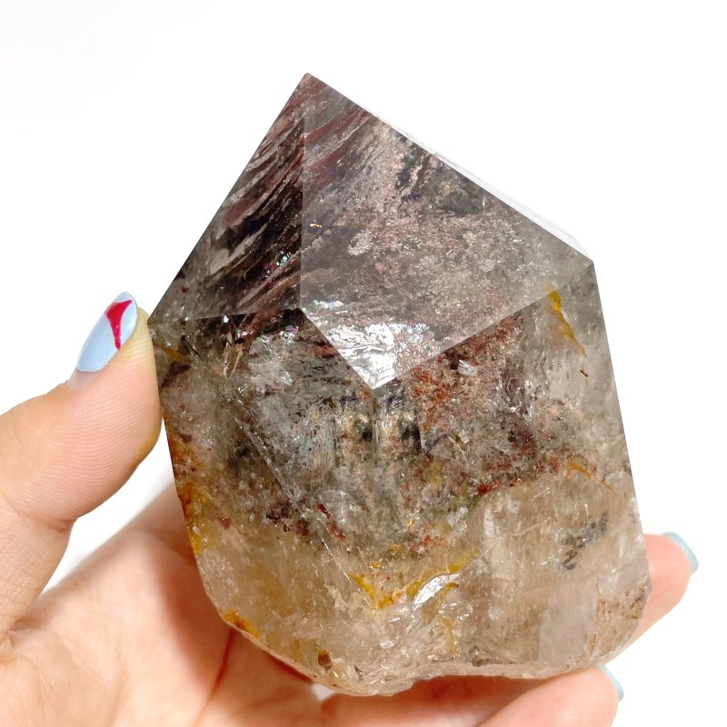 3 Pieces Garden Quartz Points With Stand - Wholesale Crystals