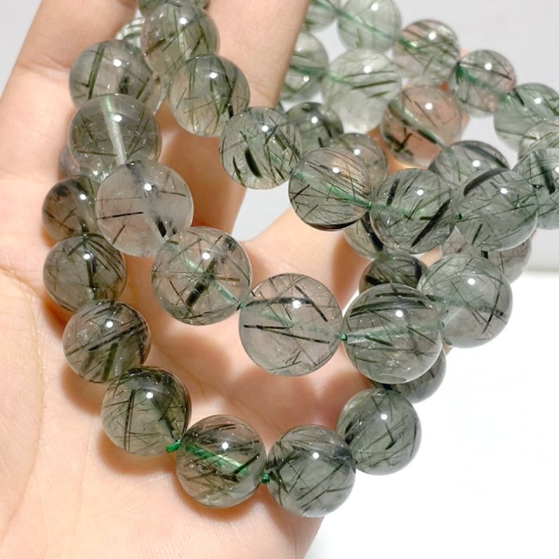 3 Pieces Green Tourmaline Bracelets - Wholesale Crystals