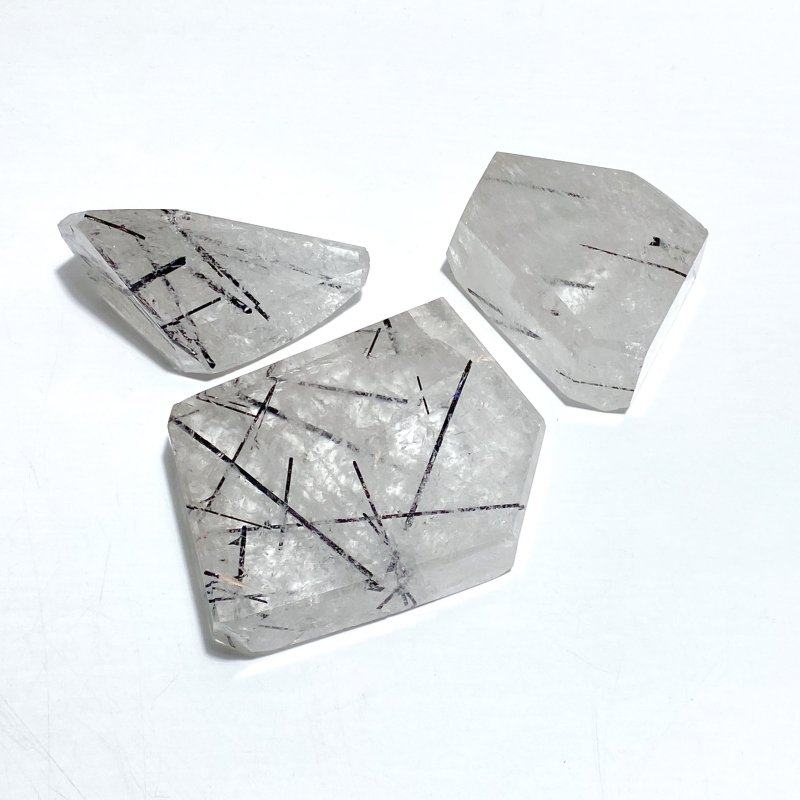3 Pieces High Quality Black Tourmaline Free Form - Wholesale Crystals
