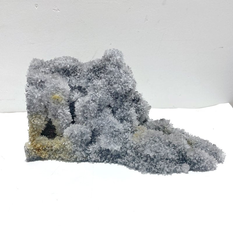 3 Pieces Large Black Clear Quartz Cluster Raw Side Tower - Wholesale Crystals