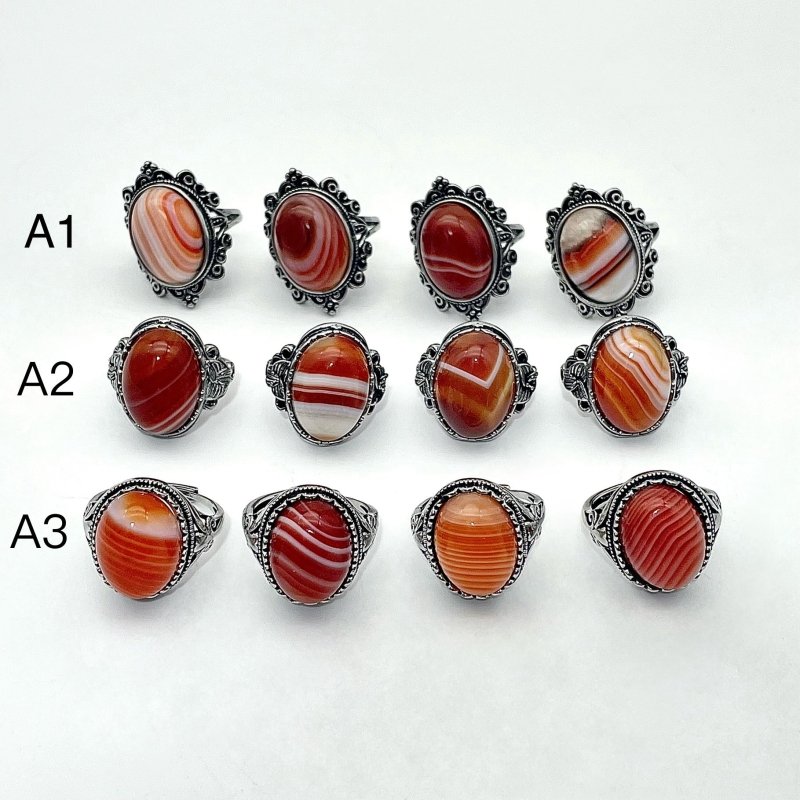 3 Style Vintage Carnelian Ring Wholesale - Wholesale Crystals