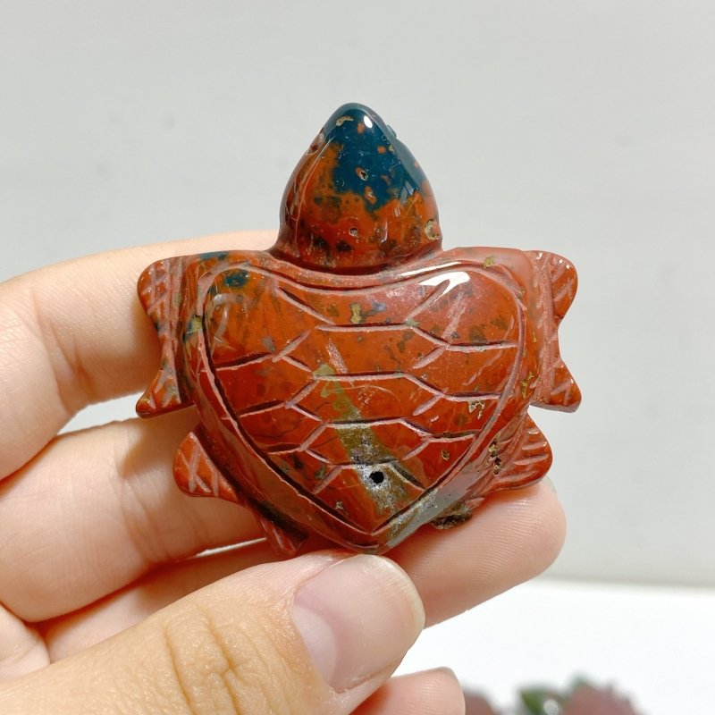 31 Pieces Colourful Ocean Jasper Sea Turtle Carving - Wholesale Crystals