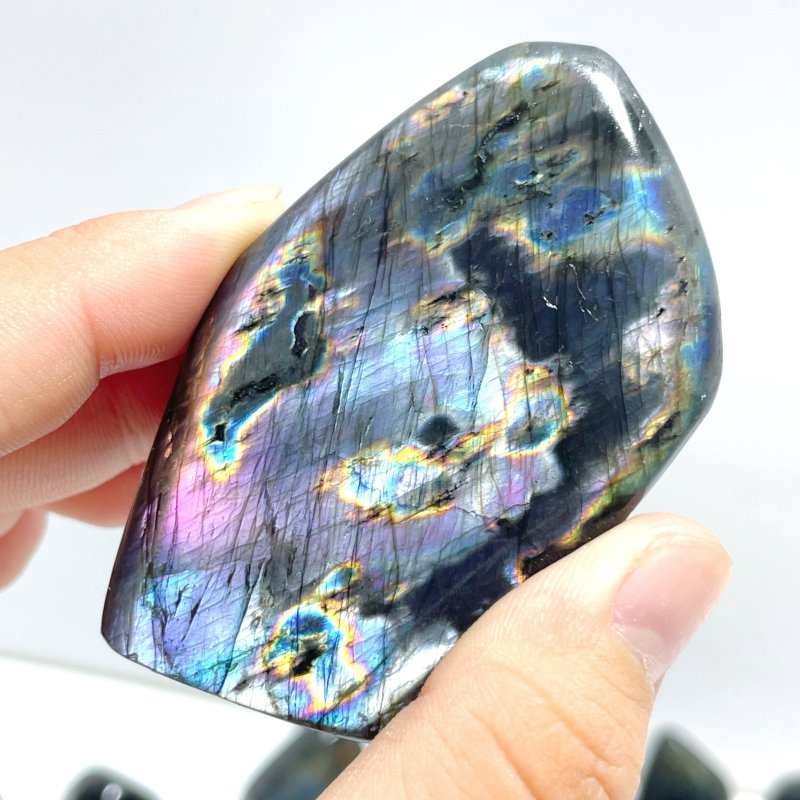32 Pieces Beautiful Purple Blue Labradorite Free Form - Wholesale Crystals