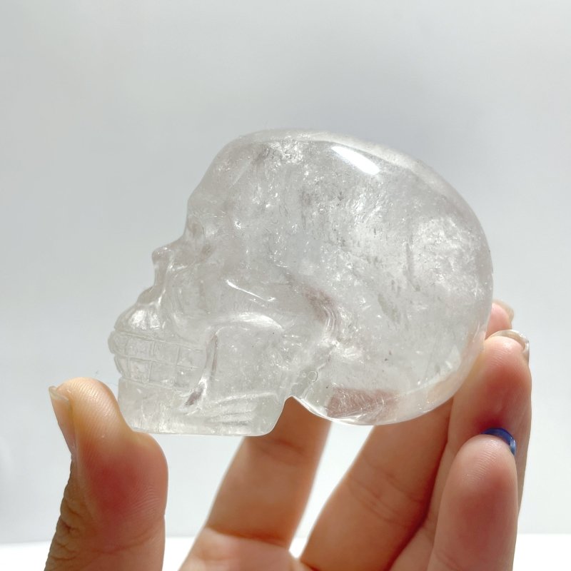 3.5 - 5.5cm Clear Quartz Skull Carving Wholesale - Wholesale Crystals