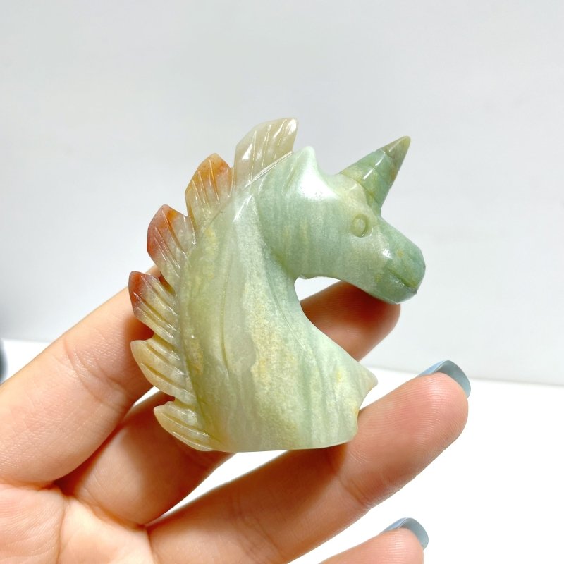 39 Pieces Caribbean Calcite Unicorn Carving - Wholesale Crystals