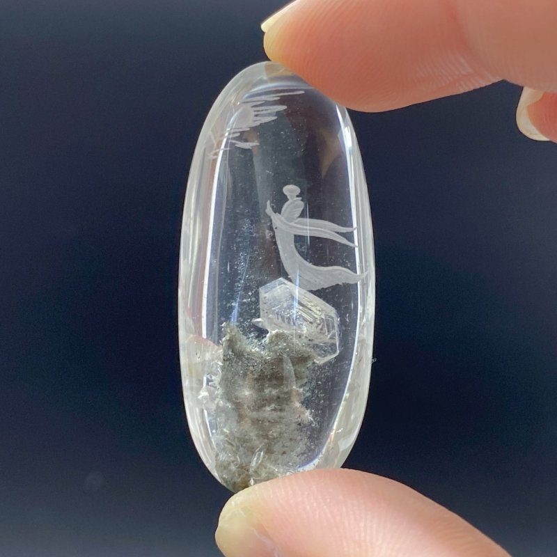 4 Pieces Buddhist Monk Bodhi Kensho Garden Quartz Inner Scene Carving -Wholesale Crystals