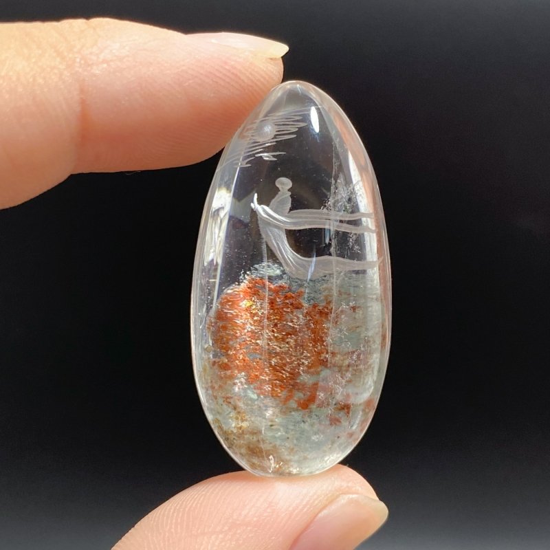 4 Pieces Buddhist Monk Bodhi Kensho Garden Quartz Inner Scene Carving -Wholesale Crystals