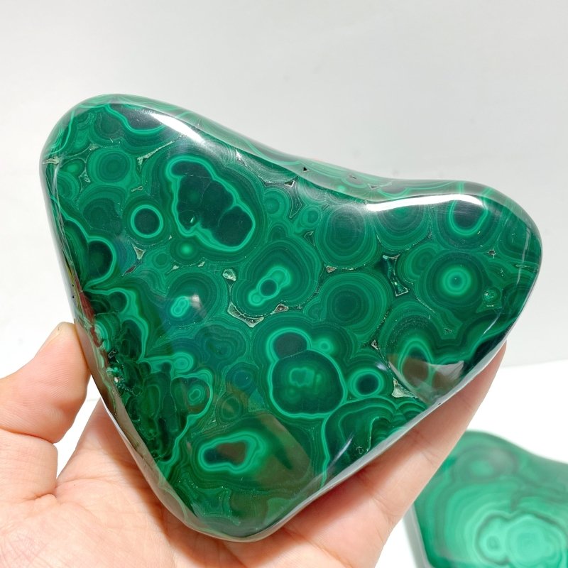 4 Pieces High Quality Polished Malachite Free Form - Wholesale Crystals